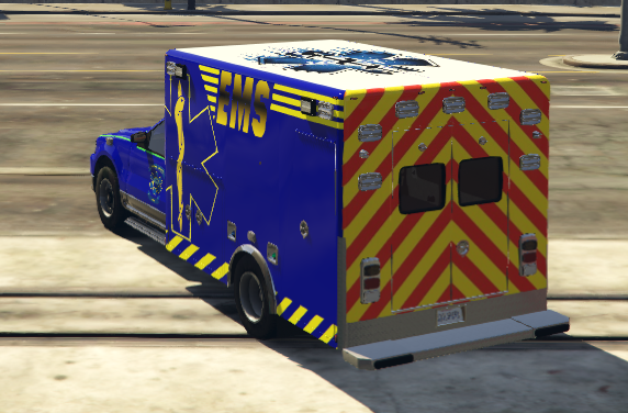 San Andreas EMS Livery V1 For Trooper Corentine's 2023 Lore Generic Ambulance